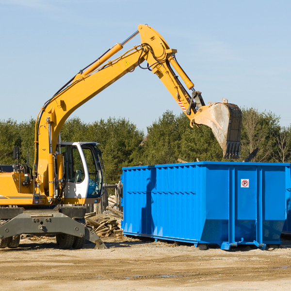 can i choose the location where the residential dumpster will be placed in Bartlett New Hampshire